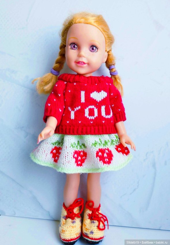 Пополнение гардероба для куклы псевдо Wellie Wishers Willa (Китай 35 см) (фото 3)