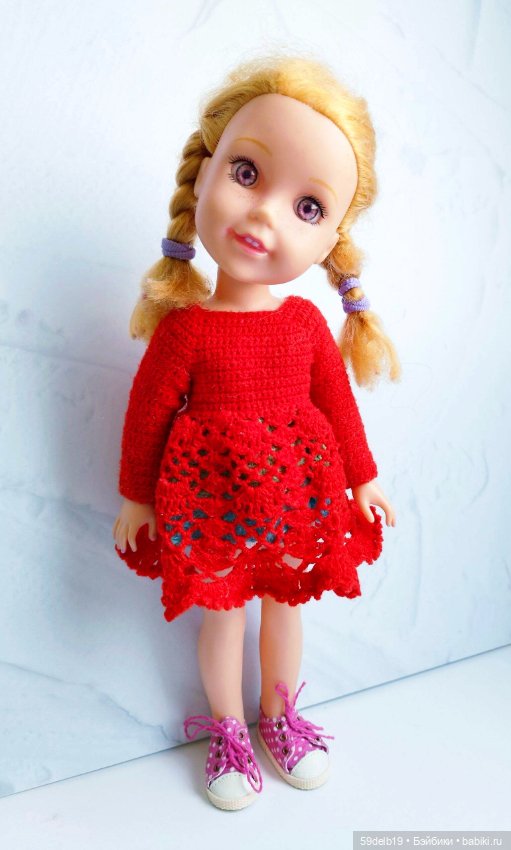 Пополнение гардероба для куклы псевдо Wellie Wishers Willa (Китай 35 см)