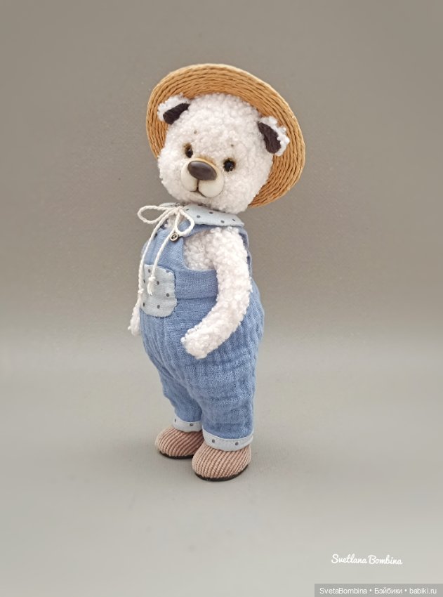 Капучинка и Пломбирчик — Игрушки в смешанной технике (мех и глина): Арт (фото 2)