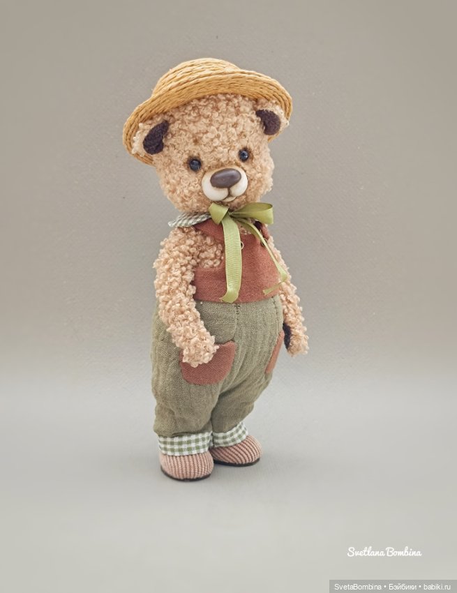 Капучинка и Пломбирчик — Игрушки в смешанной технике (мех и глина): Арт (фото 4)