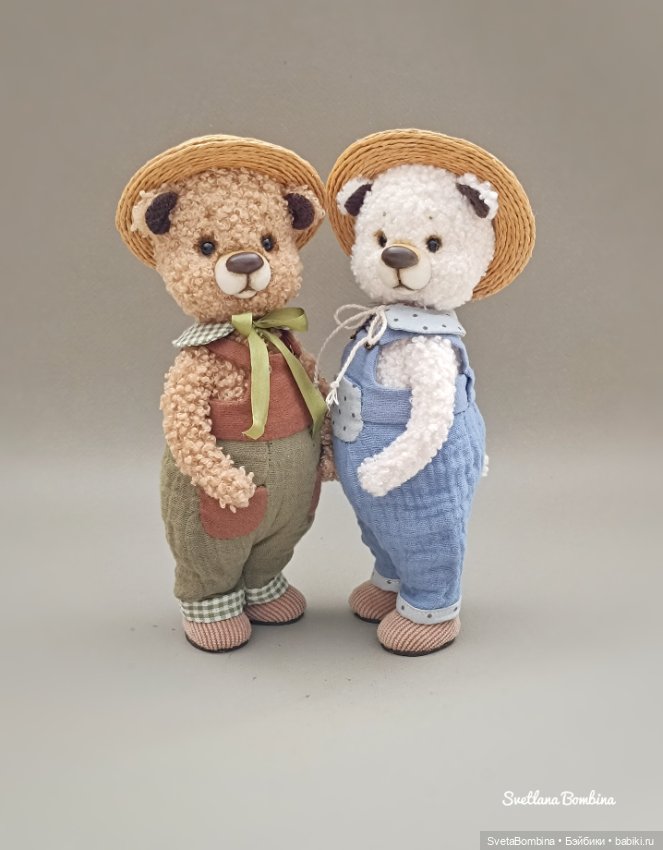 Капучинка и Пломбирчик — Игрушки в смешанной технике (мех и глина): Арт (фото 9)