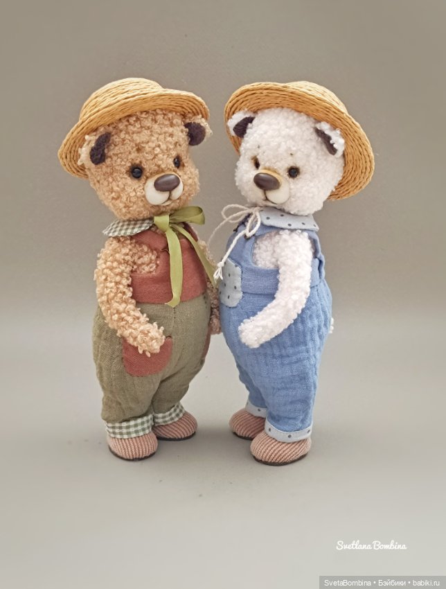 Капучинка и Пломбирчик — Игрушки в смешанной технике (мех и глина): Арт (фото 7)