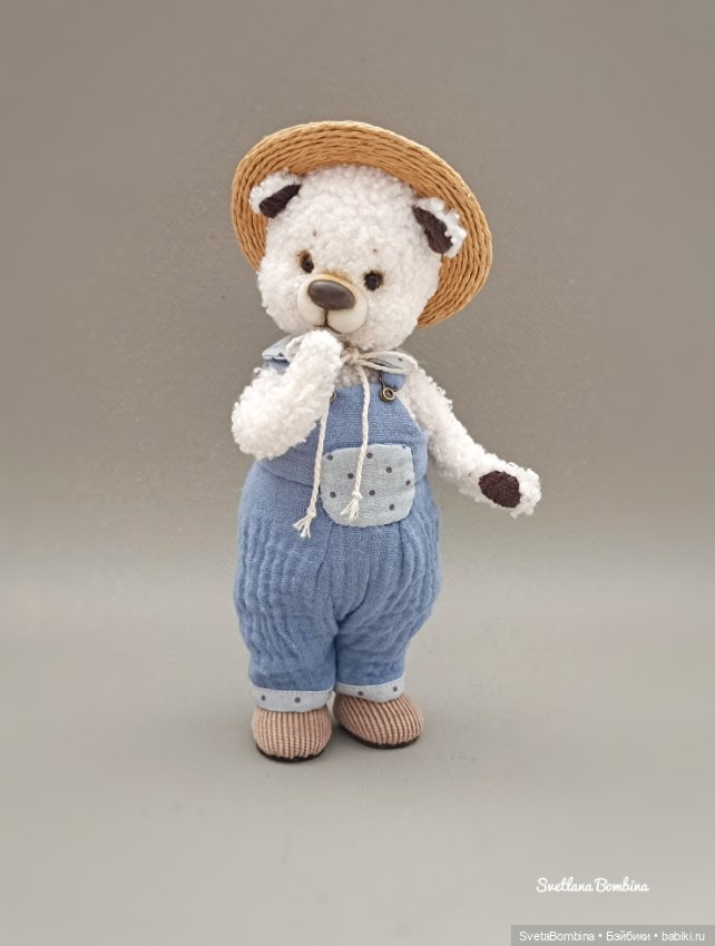 Капучинка и Пломбирчик — Игрушки в смешанной технике (мех и глина): Арт (фото 6)