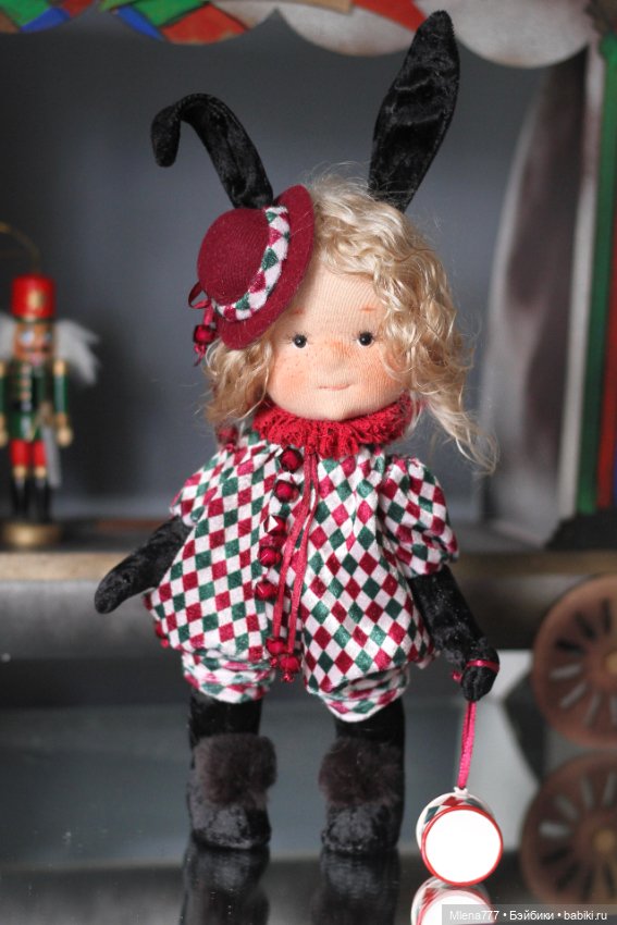 Зайка в цирке — Авторские текстильные куклы: Вальдорфские (фото 5)