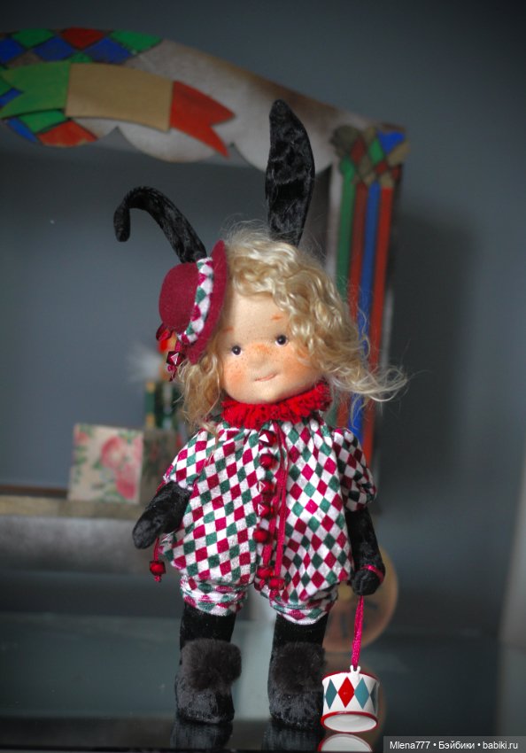 Зайка в цирке — Авторские текстильные куклы: Вальдорфские (фото 2)