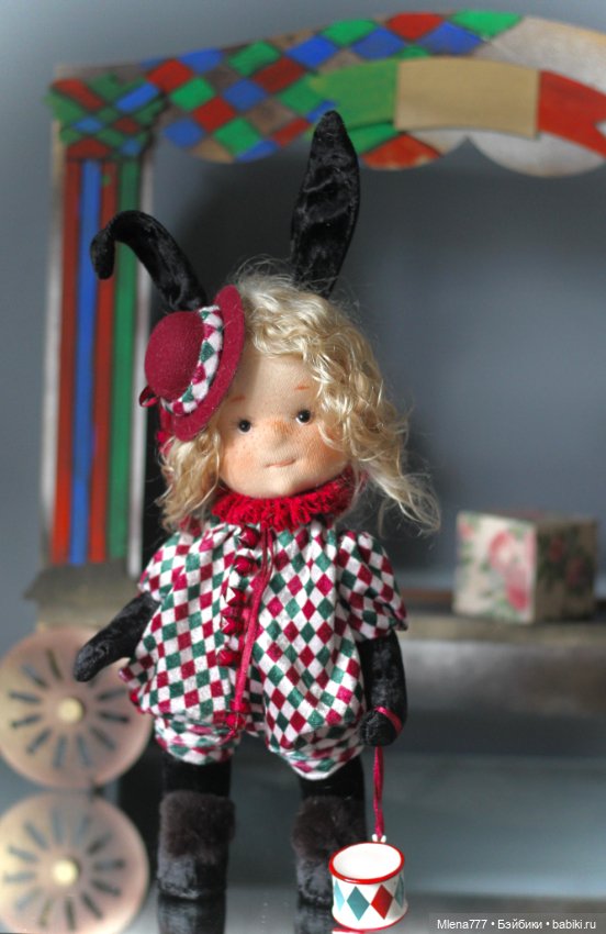Зайка в цирке — Авторские текстильные куклы: Вальдорфские (фото 4)