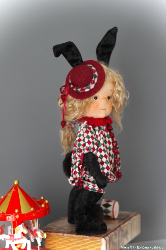 Зайка в цирке — Авторские текстильные куклы: Вальдорфские (фото 7)