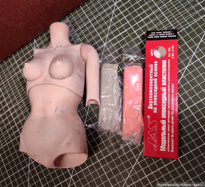 Эпоксидный пластилин — Авторские шарнирные куклы своими руками: лепка (фото 3)