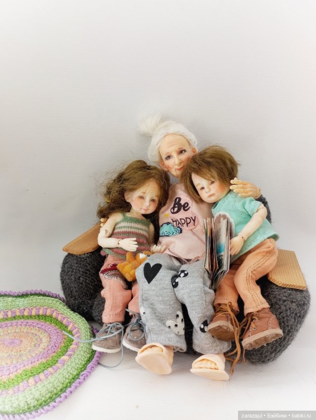 Эм и внуки. Потихоньку воплощаем мечту о большой кукольной семье