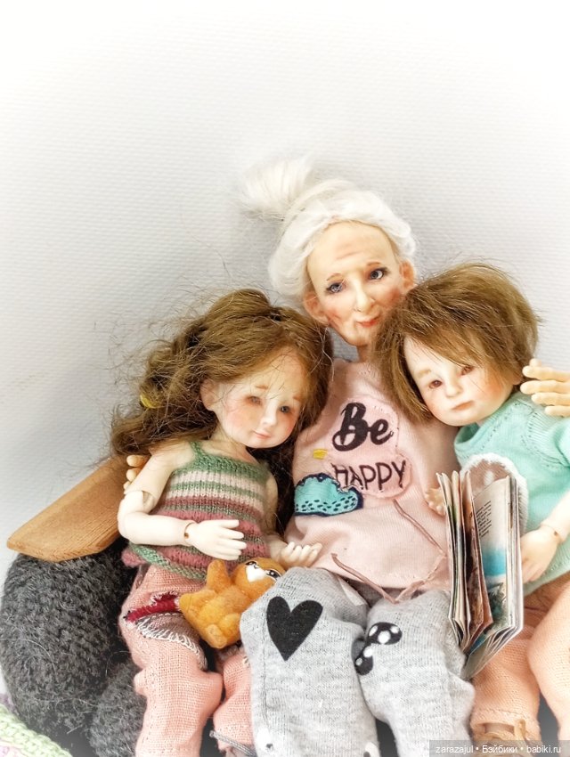 Эм и внуки. Потихоньку воплощаем мечту о большой кукольной семье