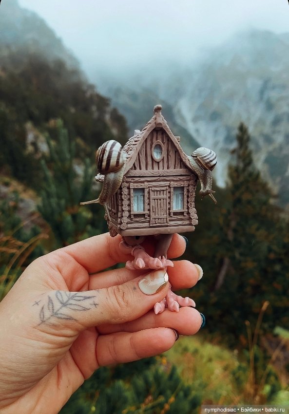 Избушка-путешественница — Лепка авторских игрушек и папье (фото 6)