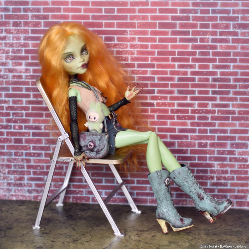 Самая стильная зомби — ООАК Monster High и Ever After High: репейнт (фото 5)