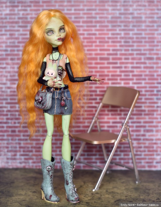 Самая стильная зомби — ООАК Monster High и Ever After High: репейнт