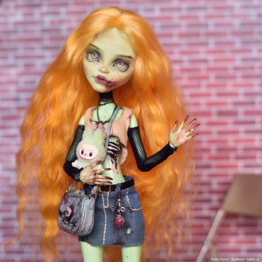Самая стильная зомби — ООАК Monster High и Ever After High: репейнт (фото 2)