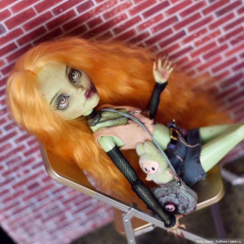 Самая стильная зомби — ООАК Monster High и Ever After High: репейнт (фото 6)