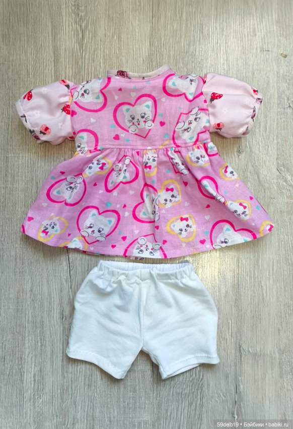 Платье и панталончики для мягкотелого пупса