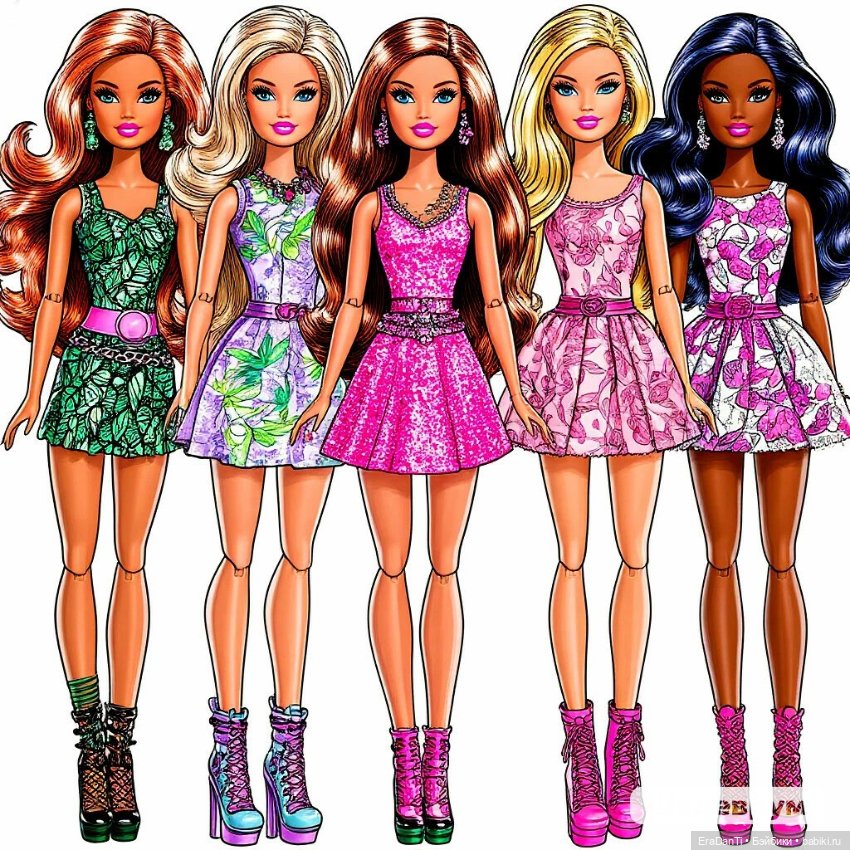 Барби в стиле супергеройских комиксов (нейросеть) 💝