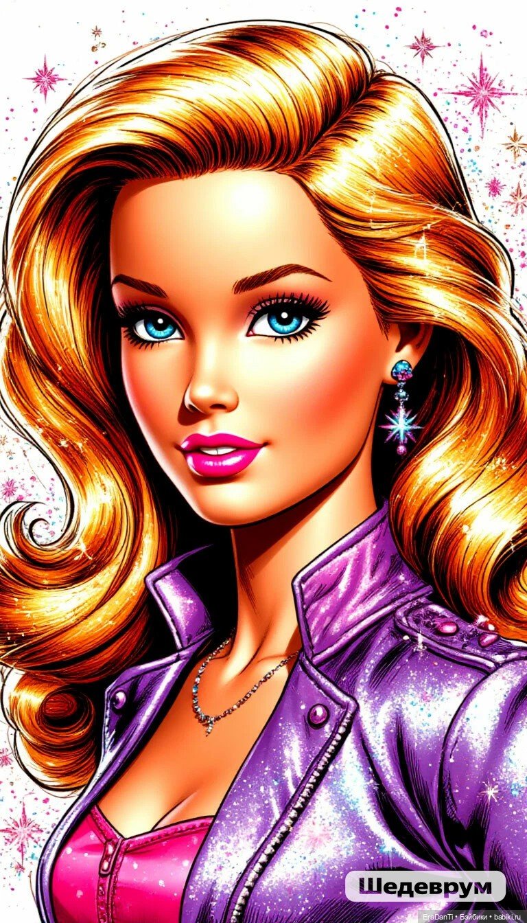 Барби в стиле супергеройских комиксов (нейросеть) 💝 (фото 8)