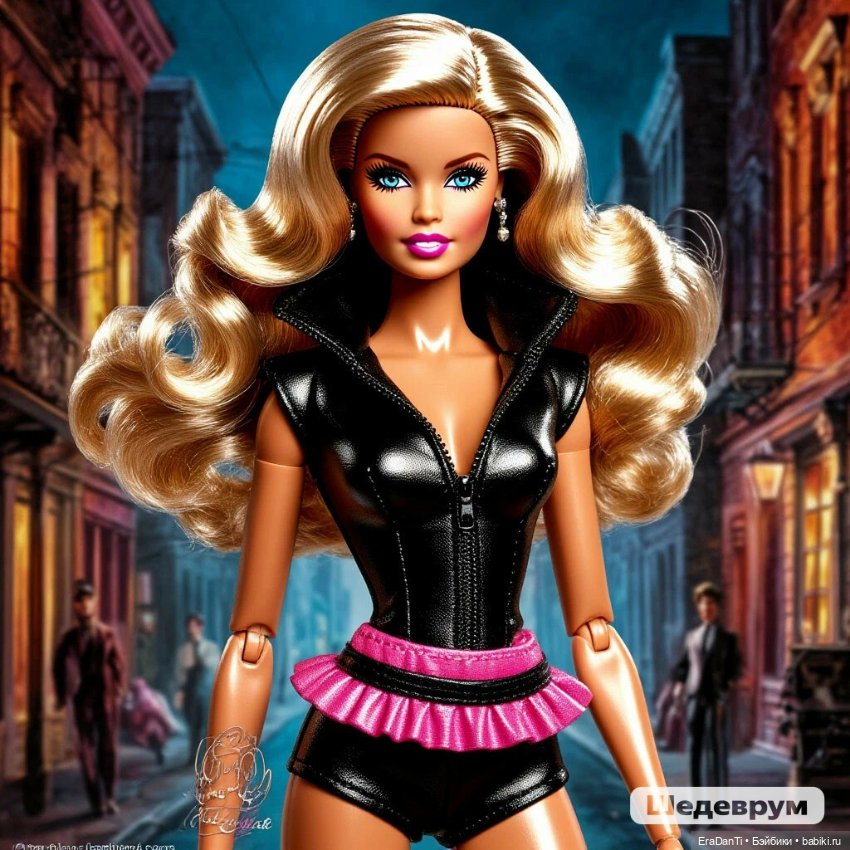Барби в стиле супергеройских комиксов (нейросеть) 💝
