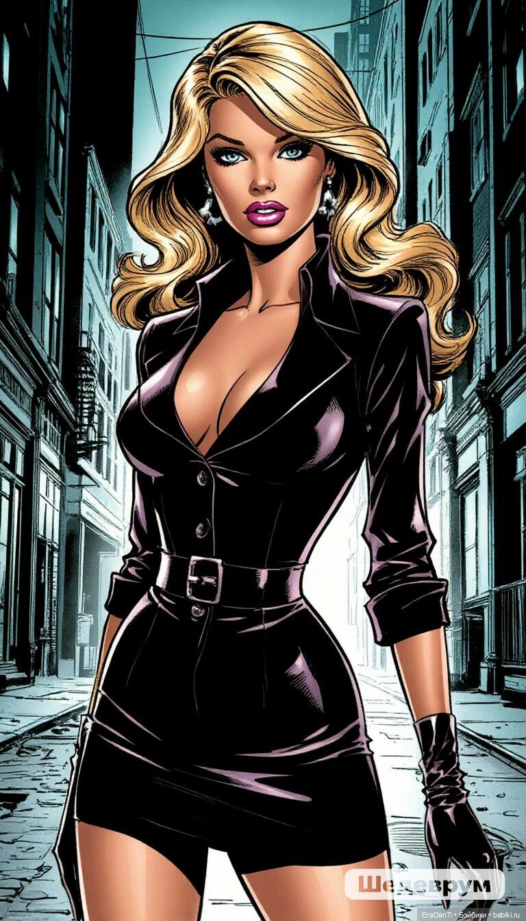 Барби в стиле супергеройских комиксов (нейросеть) 💝