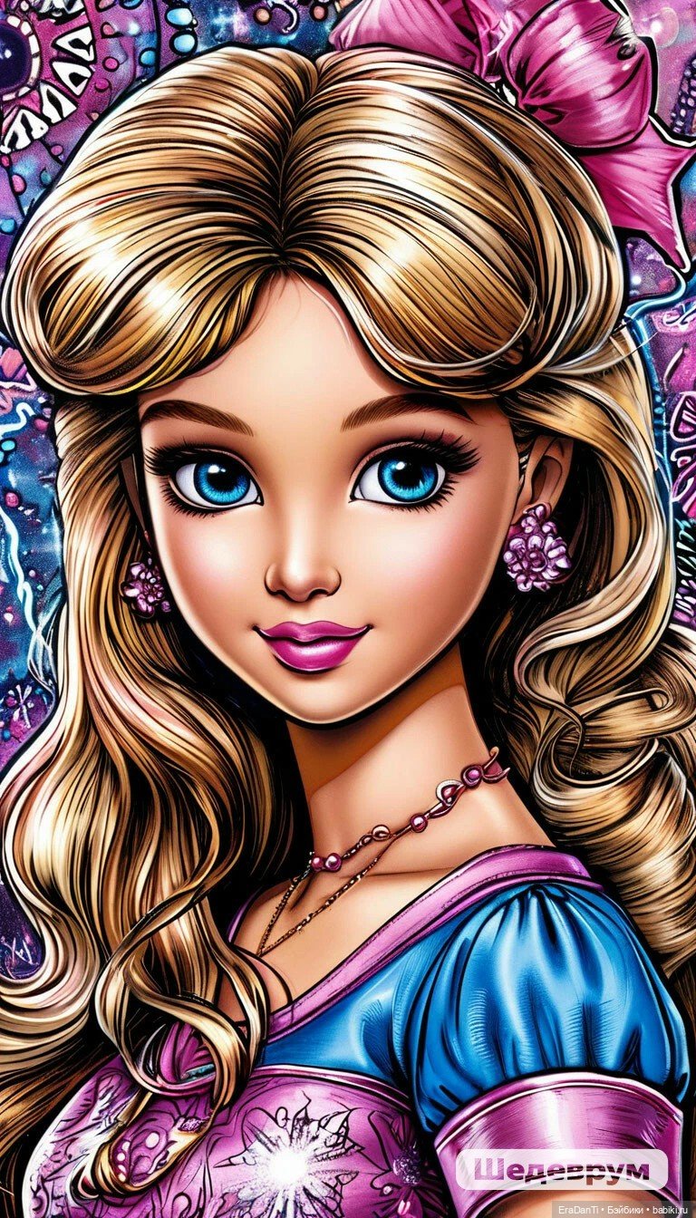 Барби в стиле супергеройских комиксов (нейросеть) 💝 (фото 6)