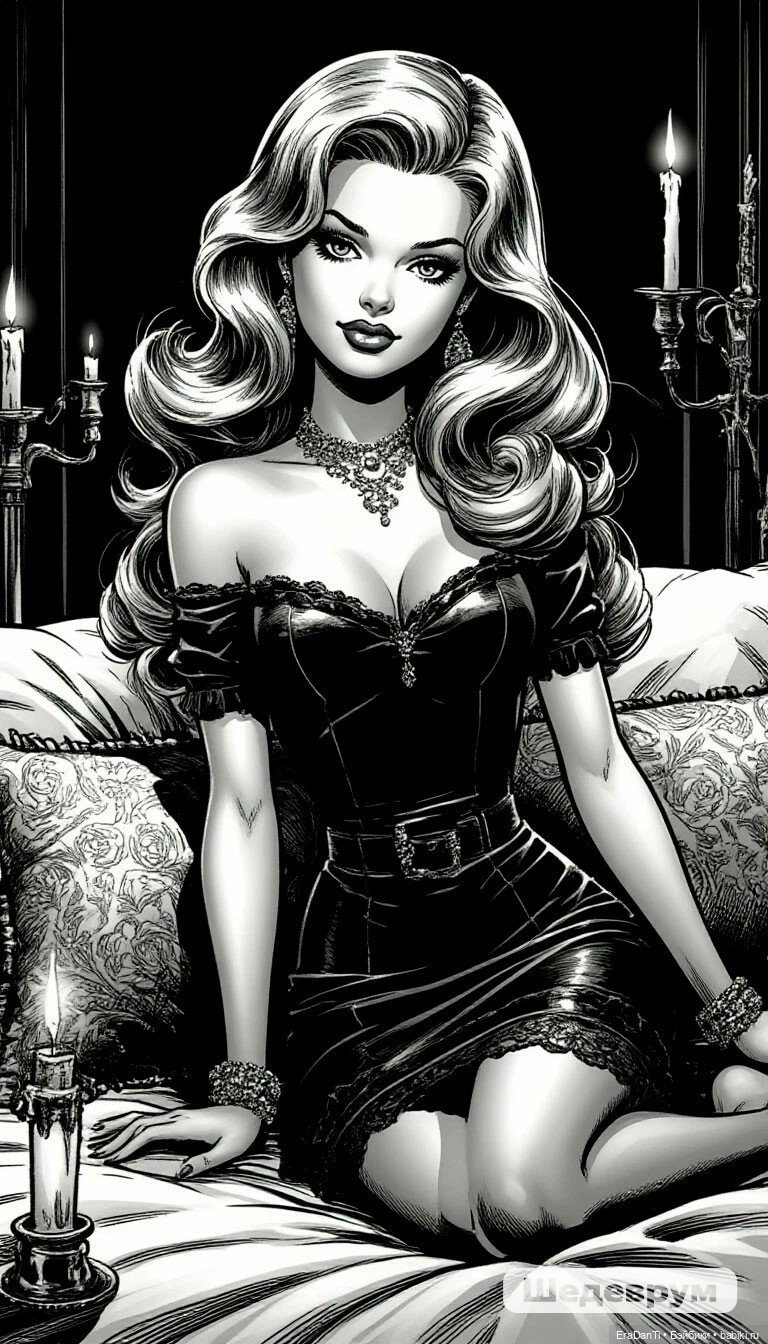 Барби в стиле супергеройских комиксов (нейросеть) 💝