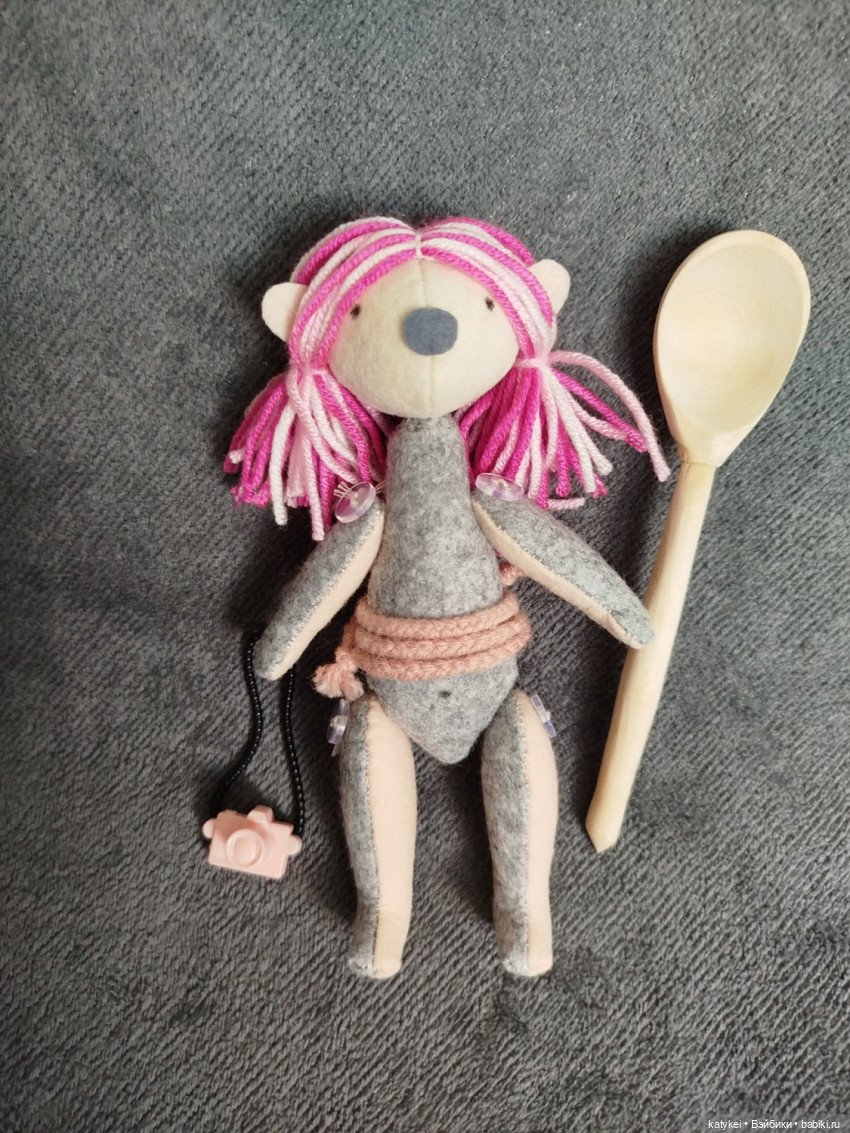 Маленькая пума Пумпумка — Текстильные игрушки и примитивы: кофейные (фото 6)