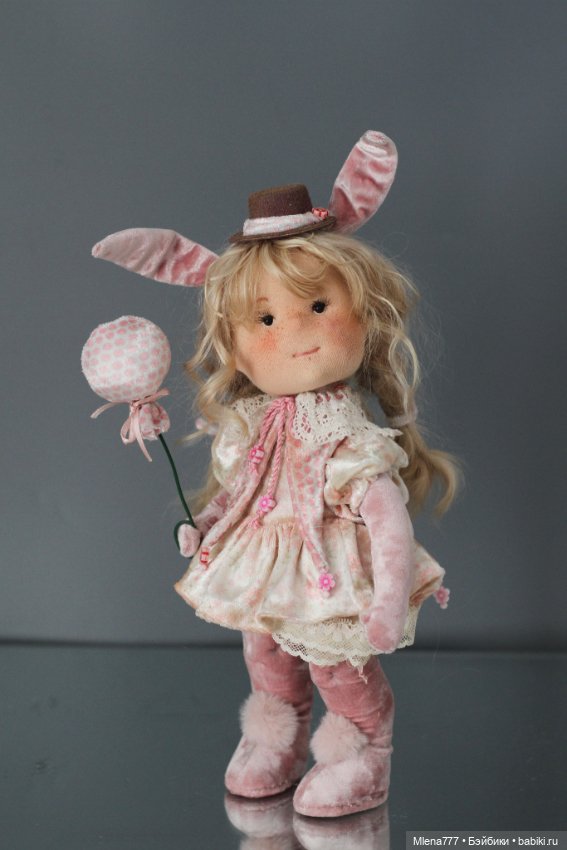 Зайки — Авторские текстильные куклы: Вальдорфские (фото 7)