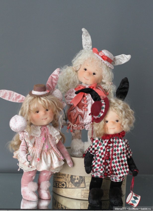 Зайки — Авторские текстильные куклы: Вальдорфские (фото 2)