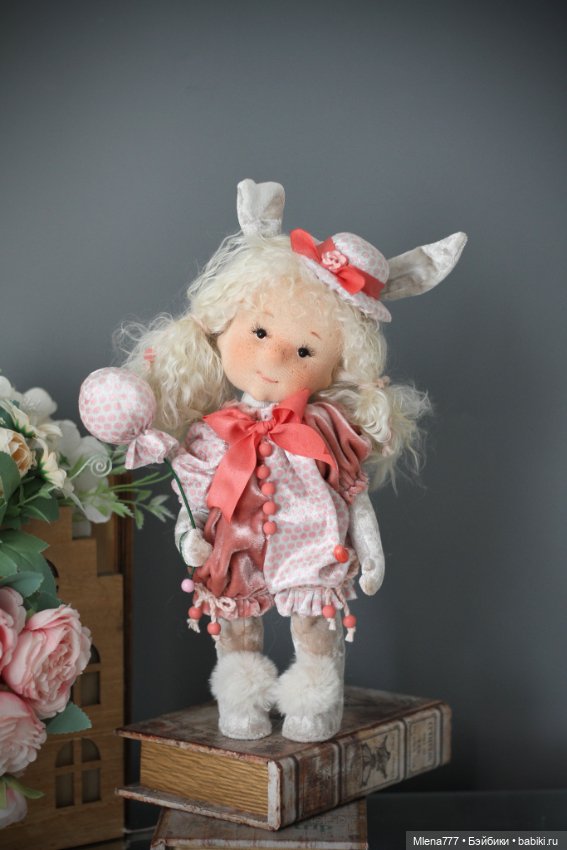 Зайки — Авторские текстильные куклы: Вальдорфские (фото 9)