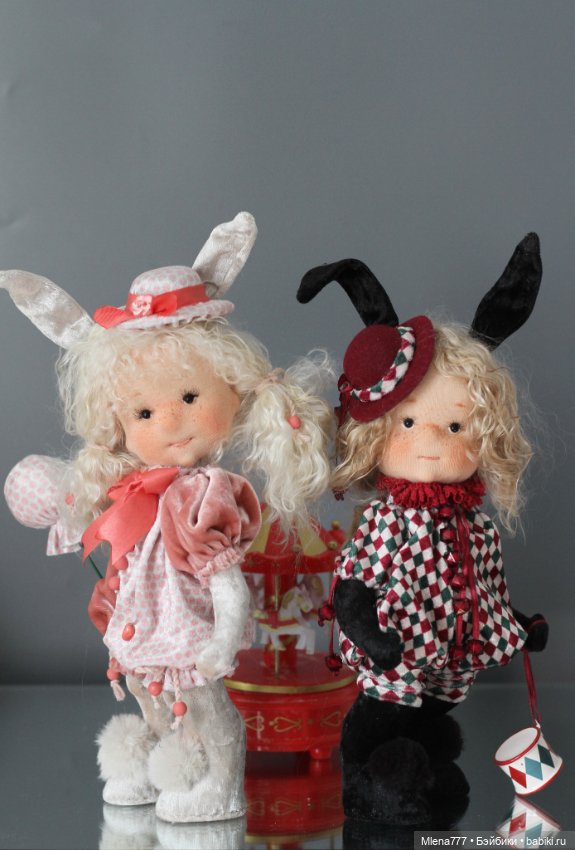 Зайки — Авторские текстильные куклы: Вальдорфские (фото 4)