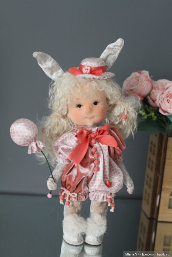 Зайки — Авторские текстильные куклы: Вальдорфские (фото 3)