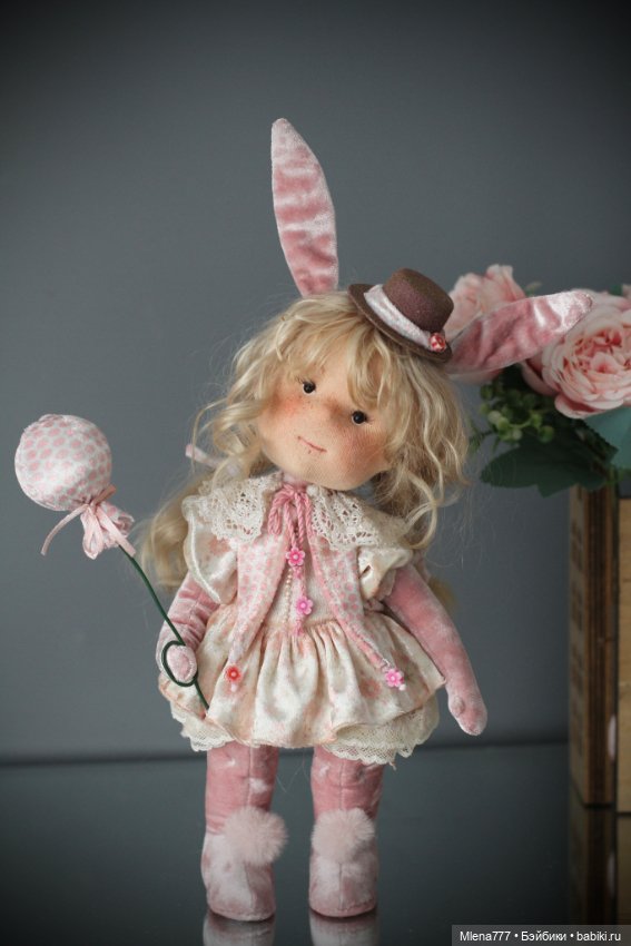 Зайки — Авторские текстильные куклы: Вальдорфские (фото 6)