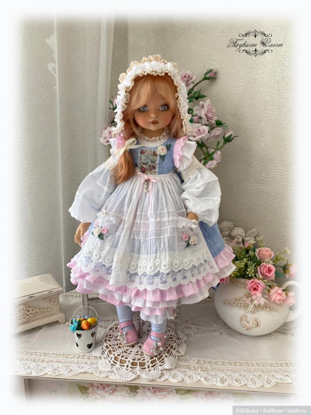 Машенька - коллекционная текстильная кукла