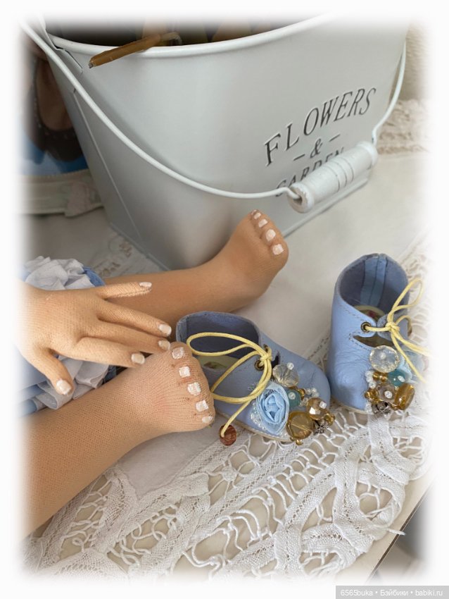 Луиза - коллекционная текстильная кукла (фото 8)