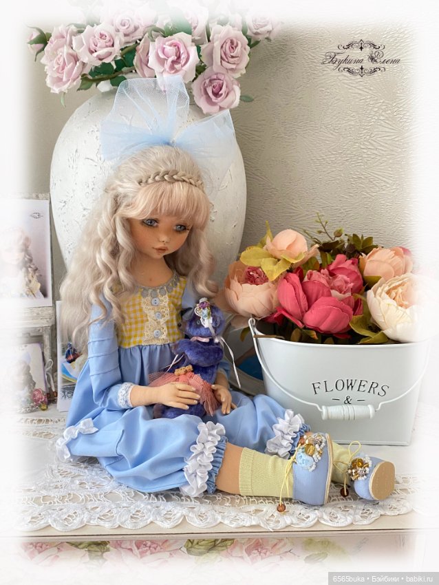 Луиза - коллекционная текстильная кукла (фото 4)