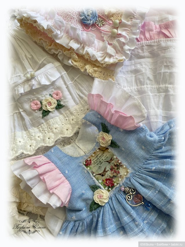 Машенька - коллекционная текстильная кукла (фото 6)