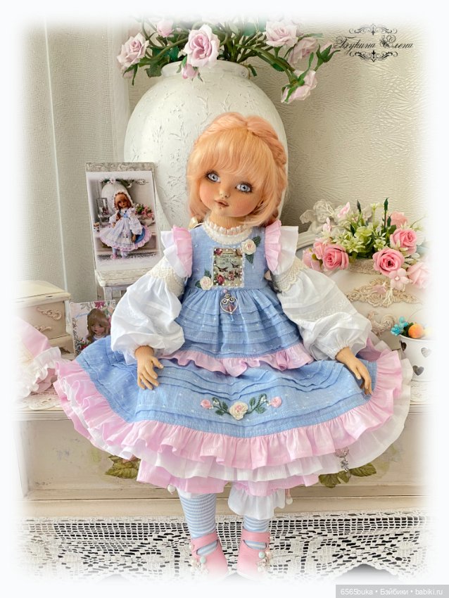 Машенька - коллекционная текстильная кукла (фото 2)