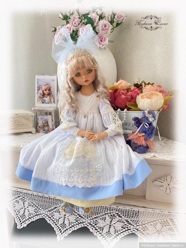 Луиза - коллекционная текстильная кукла (фото 3)