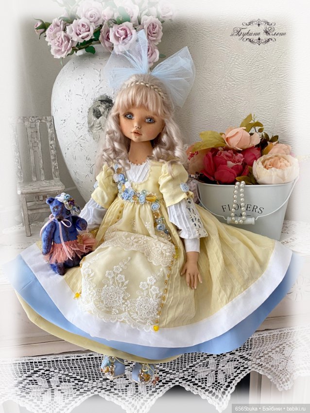 Луиза - коллекционная текстильная кукла