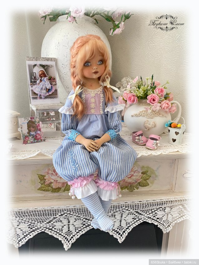 Машенька - коллекционная текстильная кукла (фото 5)