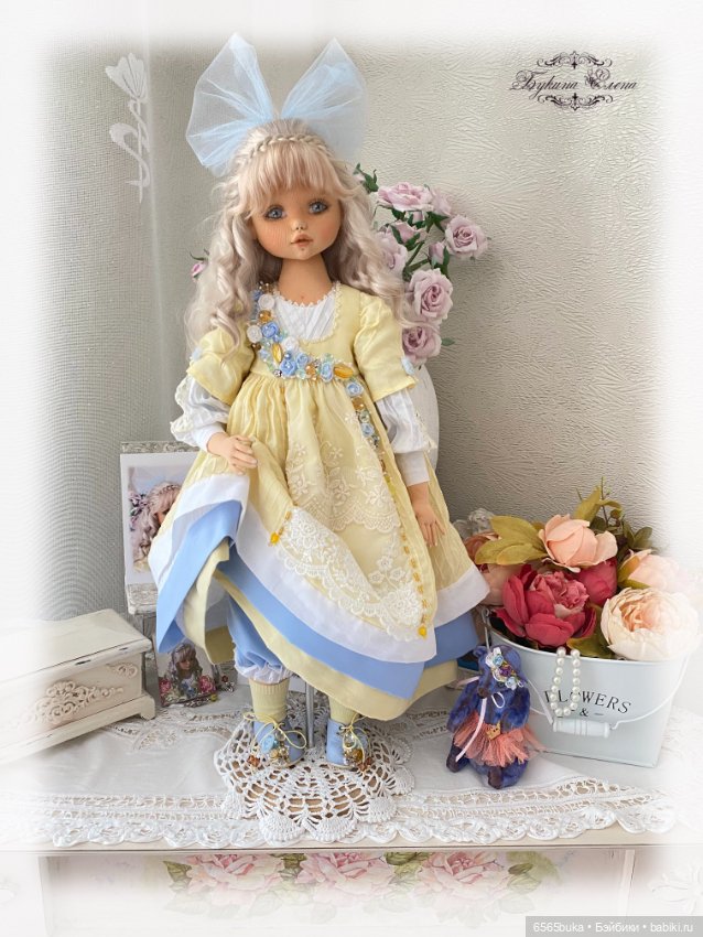 Луиза - коллекционная текстильная кукла (фото 2)