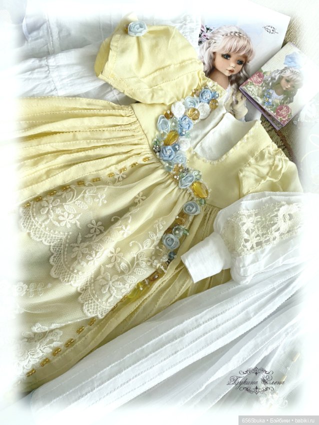 Луиза - коллекционная текстильная кукла (фото 7)