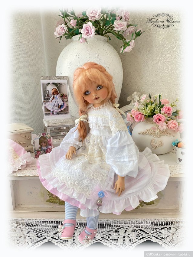 Машенька - коллекционная текстильная кукла (фото 4)