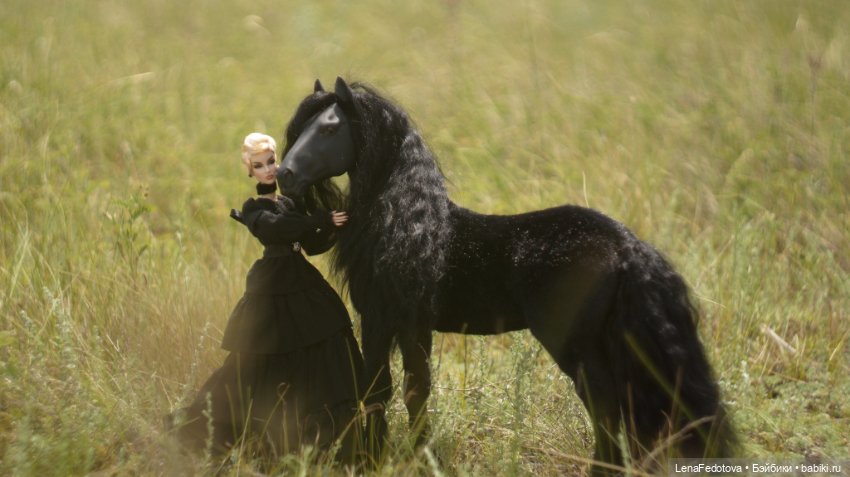 Фризский конь и красавица Дания