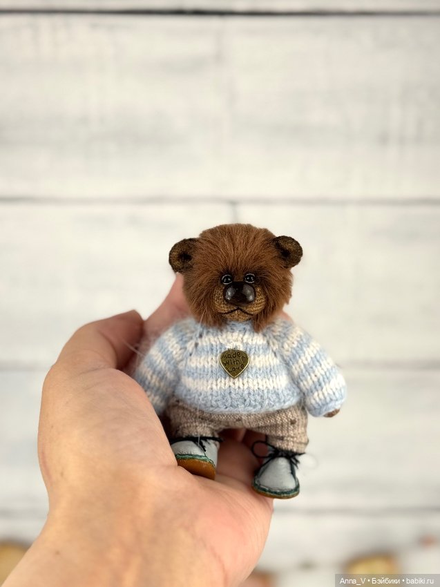 Тедди мишка Стефан — Авторские мишки Тедди и друзья: фото (фото 4)
