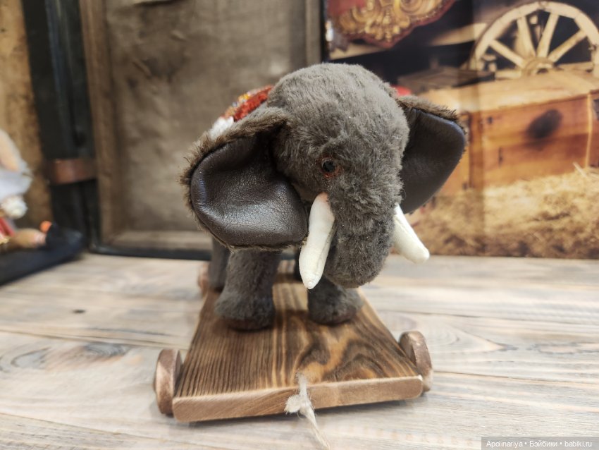 🎪 Винтажный Цирковой Слон на тележке— очарование ручной работы! 🐘✨ (фото 4)