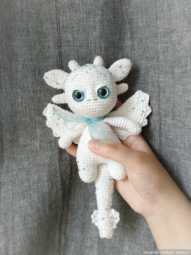 Дневная фурия Light Fury — Вязаные игрушки и амигуруми: крючком (фото 5)