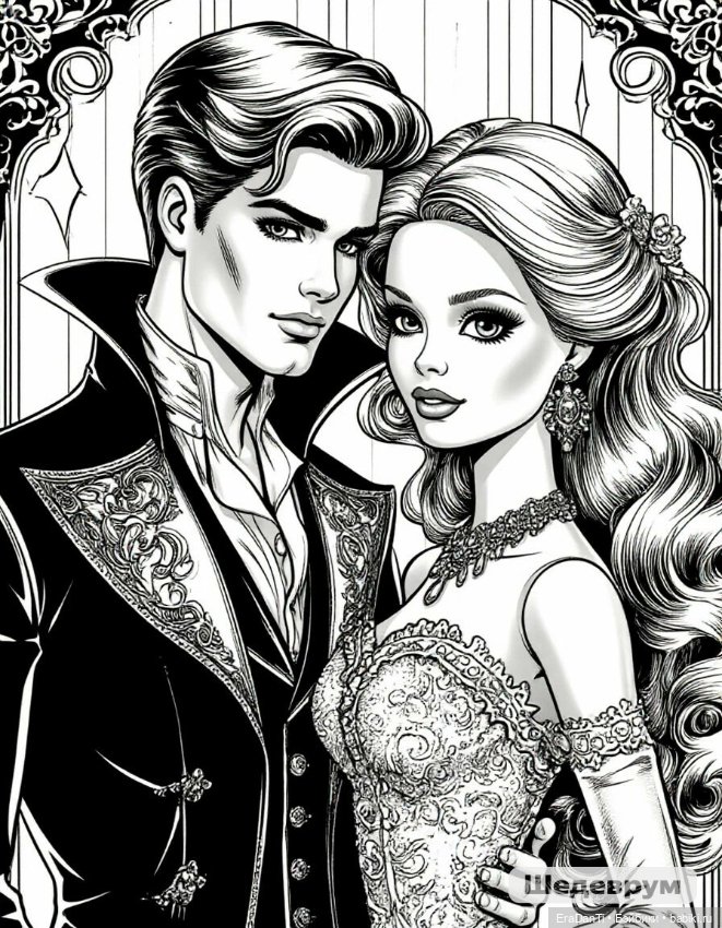 Готическая Барби 🧛🏼‍♀️🧛🏻‍♂️(нейросеть) (фото 6)