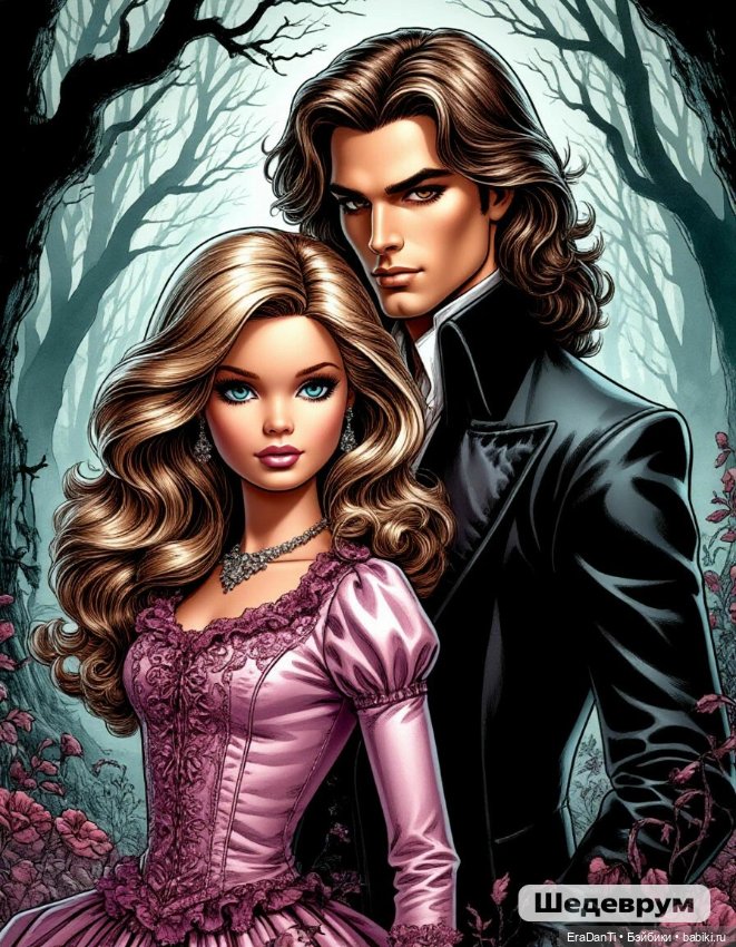 Готическая Барби 🧛🏼‍♀️🧛🏻‍♂️(нейросеть)